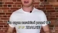 Na czym możesz zarobić przed 18 r. ż.  zdanie