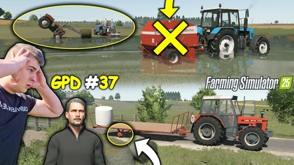 TO JUŻ CHYBA PECH ZEPSUŁEM PRASĘ POD WODĄ OPONA STRZELIŁA W PRZYCZEPIE GPD FS 25 37