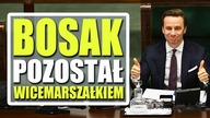 Porażka Lewicy  Bosak pozostał Wicemarszałkiem Sejmu.