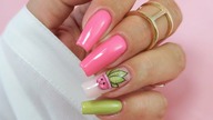 Collab girls cactus nails art / Elisium Nails