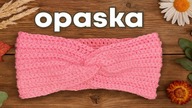 Jak zrobić opaskę na głowę na szydełku? Łatwy wzór krok po kroku #598 PL/ENG