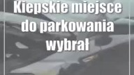 Jazda zakończona w stercie opon
