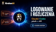 KREION - Logowanie i opłaty za tokeny u dostawców: Claude i OpenAI GPT