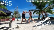 KAMBODŻA - TRENING na PLAŻY - siłka i boks