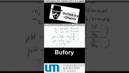 7. 4. 1 Oblicz pH roztworu buforowego otrzymanego przez zmieszanie #shorts #umed #medycyna #viral