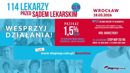 Sędzia zamiata sprawę pod dywan 114 prześladowanych lekarzy leczących prawidłowo, bo mu się chyba spieszy do domu oglądać netflix