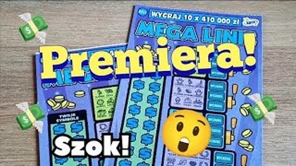 Zdrapki Lotto  PREMIERA! 2 zdrapki Mega Linie! Kolejna taka premiera! 