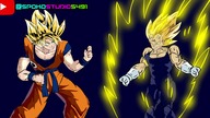 goku vs majin vegeta w komnacie czasu