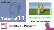 11 nakładanie materiałów na słupek po polsku tutorial #sketchup #v-ray