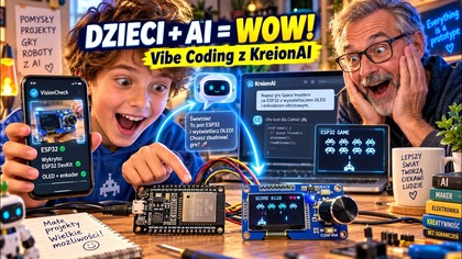 Dzieci + AI  coś, czego się nie spodziewałem.  Tak wygląda Vibe Coding z KreionAI i VisionCheck