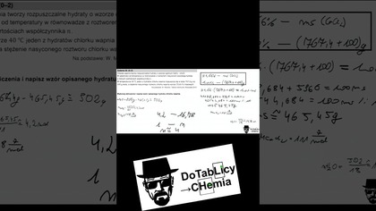 Chlorek wapnia tworzy rozpuszczalne hydraty #shorts #shortvideo #chemia #chemistry #umed #cke