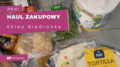 ZNOWU ZAKUPY W BIEDRONCE I HAUL ZAKUPOWY ZA 200 ZŁOTYCH