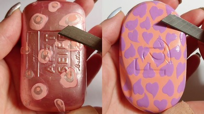 Soap Carving ASMR Relaxing Sounds no talking Satisfying ASMR Video