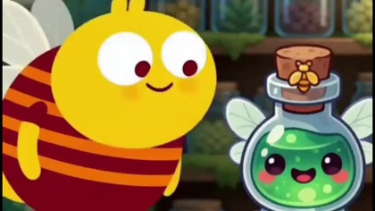 Barnaby Bumblebee talking to the Secret Bug Formula