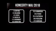 Poparzeni Kawą Trzy, koncerty maj 2018