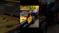 Rainy day with TRX4 Defender & Jeep Rubicon