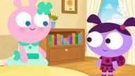 Elodie the Worm and Ladybird Lu go find some fruit