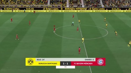FIFA 22 Borussia Dortmund vs Bayern Monachium (2 Połowa)