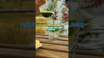 Matcha Tonic  orzeźwiający hit lata! Warstwowy, zielono-przezroczysty drink z matchą