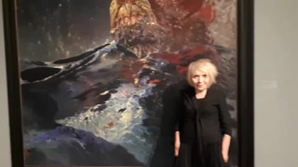 Ferdynand Ryszczyc.  Publicystka Alwida Bajor.  Litewska Narodowa Galeria Sztuki