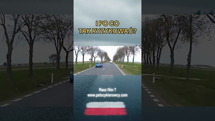 Wyprzedzanie bez sprawdzenia dystansu tak kończy się brawura #wyprzedzanie #brawura #kolizja