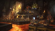 Fortress town screen (animated) - Might & Magic Heroes VII