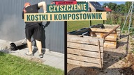 Czyścimy kostkę brukową.  Kompostownik z palet