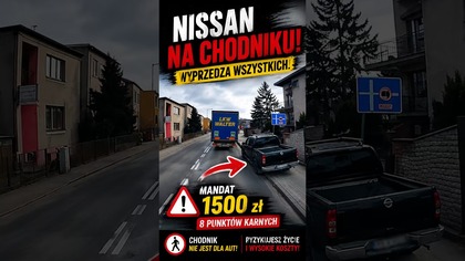 Chwila cwaniakowania i mogą wpaść 8 punktów oraz wysoki mandat  #polskiekierowcy #dashcam