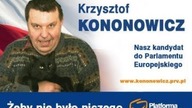 Krzysztof Kononowicz śpiewa piosenkę pt: Wojo jedzie