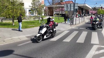 Parada motocyklowa na otwarcie sezonu.  Jaworzno