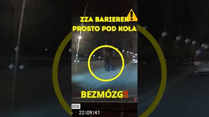 Baran zza barierek prosto pod koła #rikordwidjo #baran #shorts #polska #policja