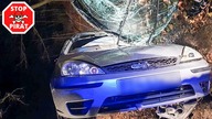 Szaleńcza ucieczka pijanego kierowcy zakończona na drzewie.  STOP PIRAT