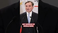 Zbigniew Ziobro zapewnia 