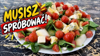 SAŁATKA Z GRUSZKĄ i serem pleśniowym  Przepis na imprezowy HIT!
