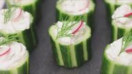 Ogórek z krewetkami | Szybka przekąska| Party Food Ideas | Party Food | Saute Szkoła Gotowania