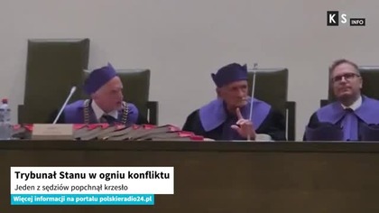 Trybunał Stanu w ogniu konfliktu.  Jeden z sędziów popchnął krzesło [KS Info]