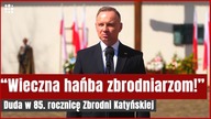 Ostre wystąpienie Dudy w 85.  rocznicę Zbrodni Katyńskiej | Gazeta.pl