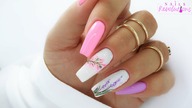Flowers nails art tutorial step by step /Gabrielle Nails Charbonne