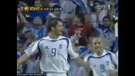 Grecja vs Portugalia Finał Euro 2004 bramka Charisteasa