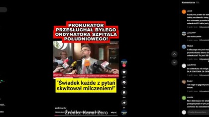 1550 Nawet Adwokaci boją sie reprezentować lekarza byłego Ordynatora Szpitala Południowego w Warszawie.  (1)