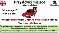 Przysłówki miejsca po angielsku - Adverbs of place in English
