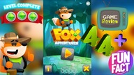 Fox Adventurer 3 stars 25 levels gameplay puzzle game free games online + REVIEW + 44 FUN FACTS