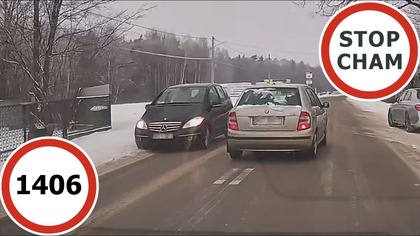 Stop Cham #1406 - Niebezpieczne i chamskie sytuacje na drogach