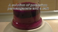 Potassium permanganate and salt