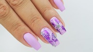 Satin snowflakes nails art tutorial / Stardoro