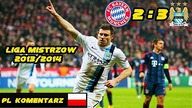 Bayern 2:3 Manchester City Liga Mistrzów 13/14, skrót meczu, Polski komentarz HD