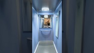One year captured in elevator