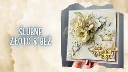 Klasyczna kartka ślubna KROK PO KROKU | Tutorial scrapbooking | Mystery Box od @AniaTworzy