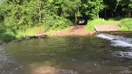 Jeep Camp 2017 przejazd przez rzekę