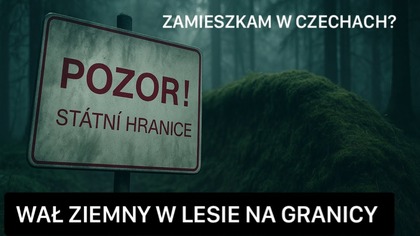 ZAGADKOWY WAŁ ZIEMNY W LESIE/ GOLIŃSK